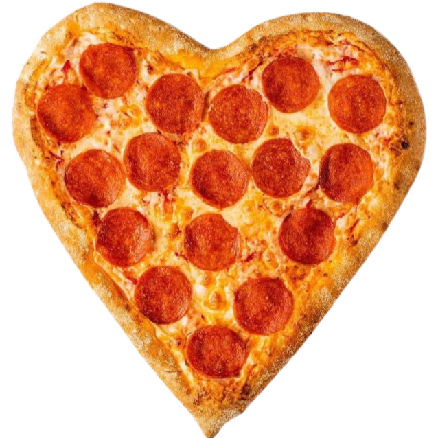 Pepperoni heart